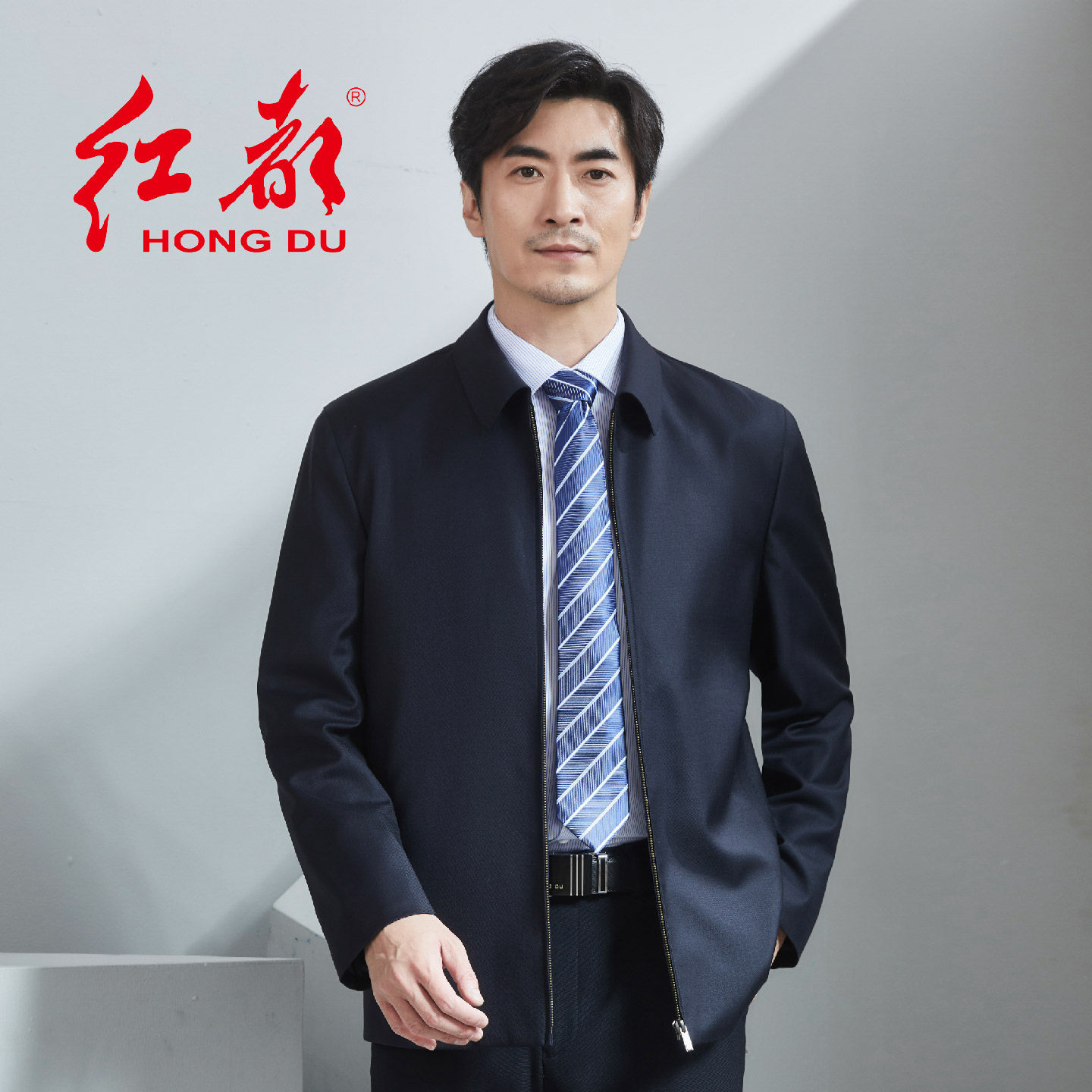 红都男装夹克翻领行政正装