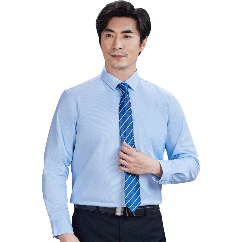 红都长袖商务正装加厚衬衫