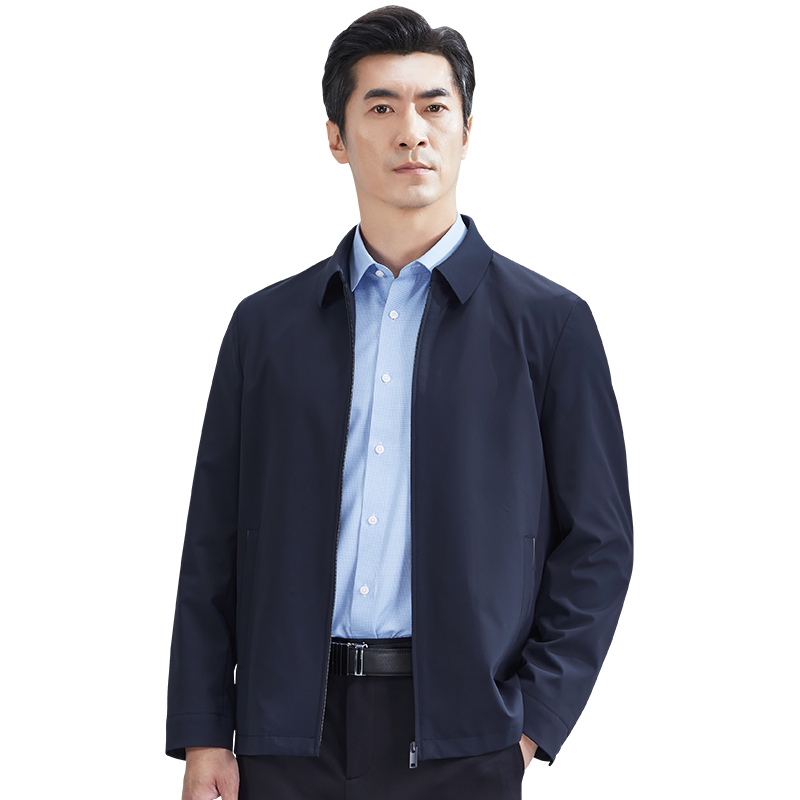 男装夹克红都翻领夏季