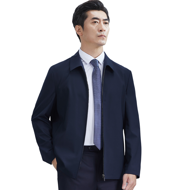 男装夹克红都翻领夏季