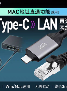 日本SANWA山业Type-C转千兆网线RJ45接口笔记本电脑手机SWITCH/2