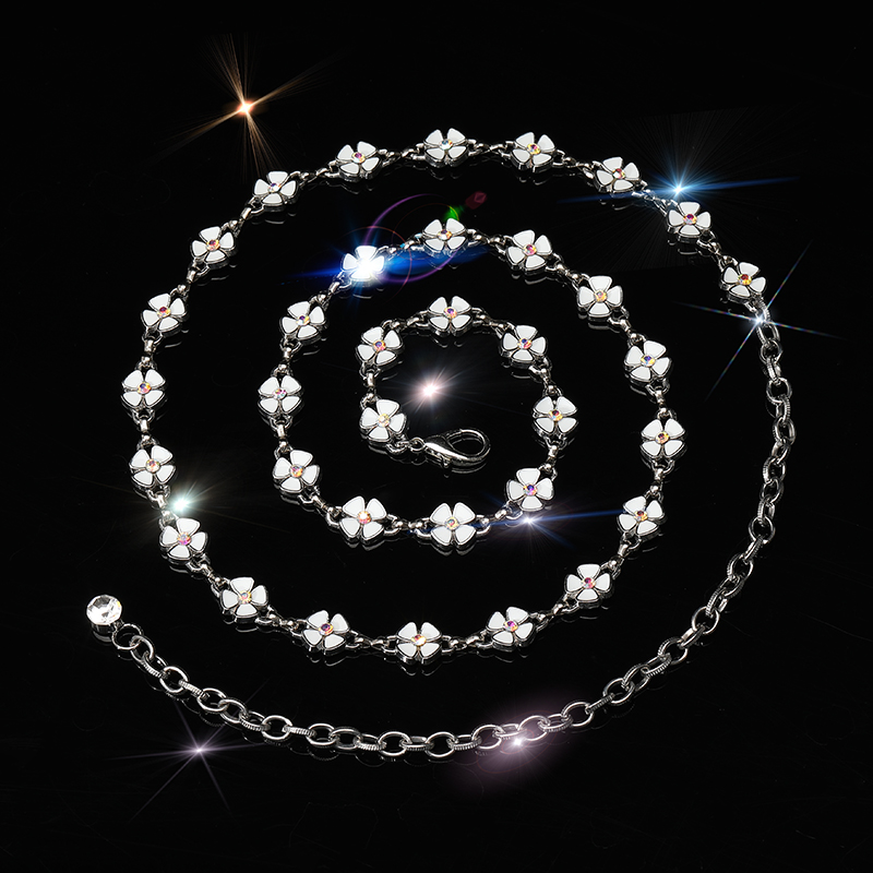 百搭時尚水晶鉆石腰帶腰鏈