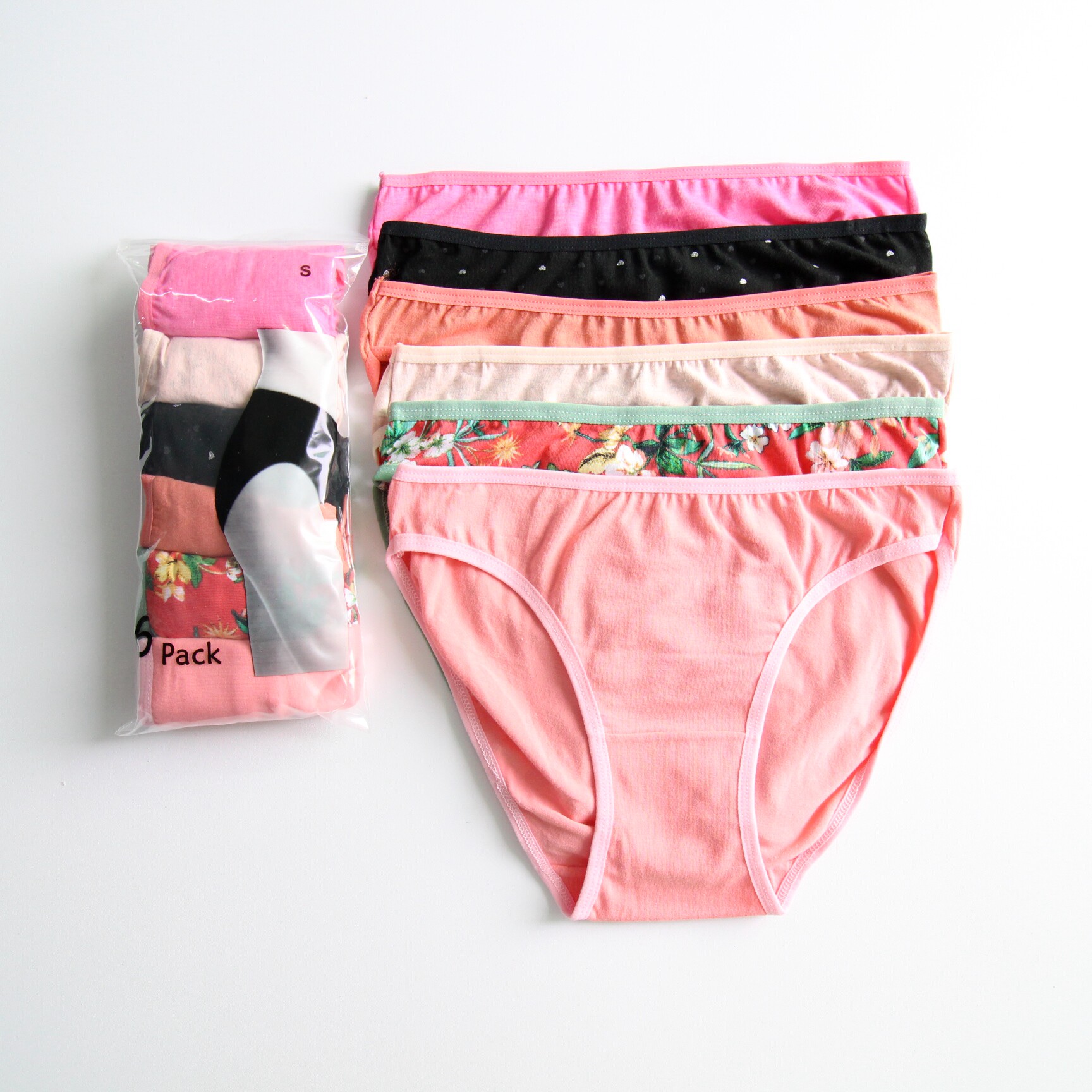 6条装女士内裤舒适亲肤女甜美碎花少女中低腰棉质短裤妈妈三角裤,女士内衣/男士内衣/家居服,女三角裤,淘宝优惠券,粉丝福利购,淘宝优惠卷