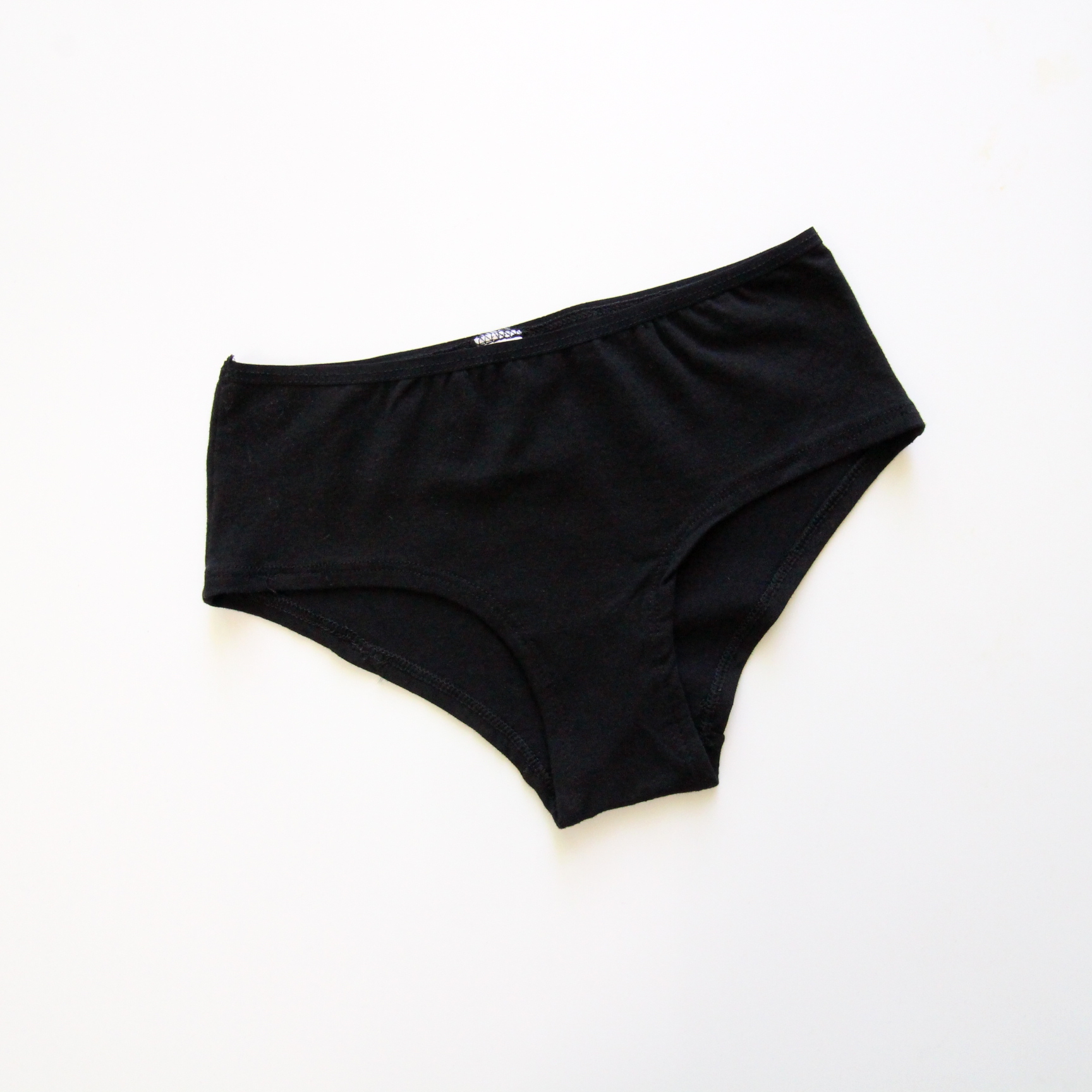 女士黑色棉质舒适透气三角裤小码