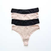 微瑕疵女士内裤 T裤 棉舒适透气三角裤 女生中低腰纯色百搭波点短裤