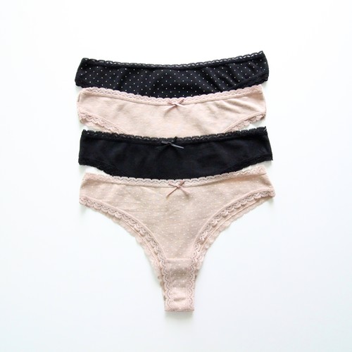女士棉舒适透气百搭波点三角裤