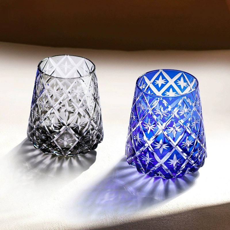 俄皇LOMONOSOV水晶曙光系列玻璃酒杯轻奢高档威士忌酒杯酒具礼盒