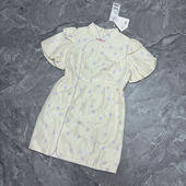 气质泡袖 柜599 连衣裙夏季 新款 碎花千金裙子 7.10 国风新中式 L町