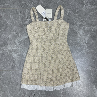 11.28松本S @原 新年战袍小香风吊带连衣裙子女肌理感浅色背带裙