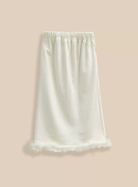 2.3IYF 不配毛毛 大码女装秋冬新款气质千金风天鹅绒长包裙