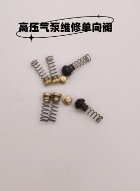 高压打气泵30mpa高压铜单向阀充气泵高压铜头打气机维修配件弹簧
