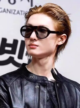 cortis马丁同款百搭复古玳瑁墨镜男女潮流飞行员大框显瘦太阳眼镜