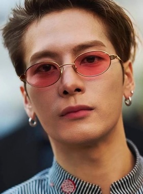 王嘉尔同款百搭墨镜男款潮流高级欧美小框太阳眼镜巴黎春夏男装秀