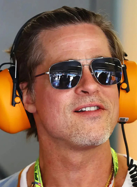 BradPitt布拉德皮特同款百搭双梁飞行员墨镜男开车专用偏光太阳镜