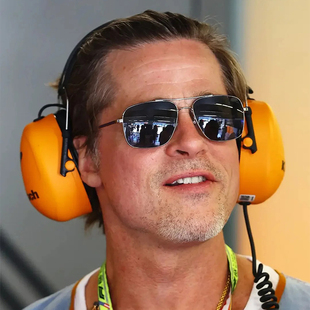 BradPitt布拉德皮特同款百搭双梁飞行员墨镜男开车专用偏光太阳镜