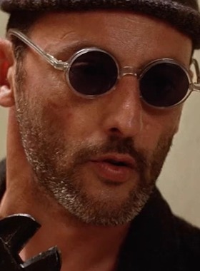 TR90偏光莱昂同款圆框墨镜男款开车专用偏光太阳眼镜个性百搭眼镜