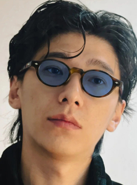 日系复古豹纹墨镜男款高级感痞帅椭圆小框书呆子近视太阳眼镜蓝色