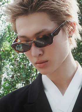 Martin马丁同款墨镜男高级感痞帅复古方形小窄框太阳眼镜防紫外线