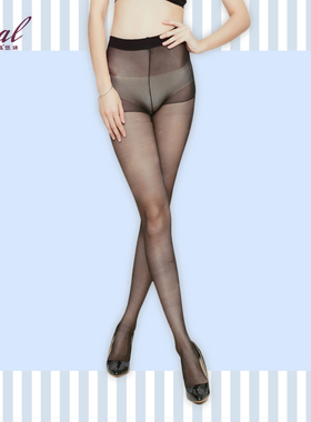华高包芯丝12D薄款加裆氨纶包芯丝连裤袜性感瘦腿丝袜女  09723