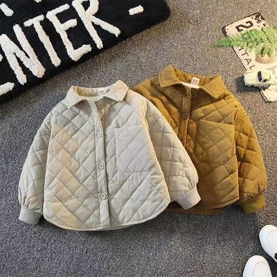 男童夹棉外套秋冬2025新