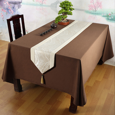 新中式茶桌布防水桌布