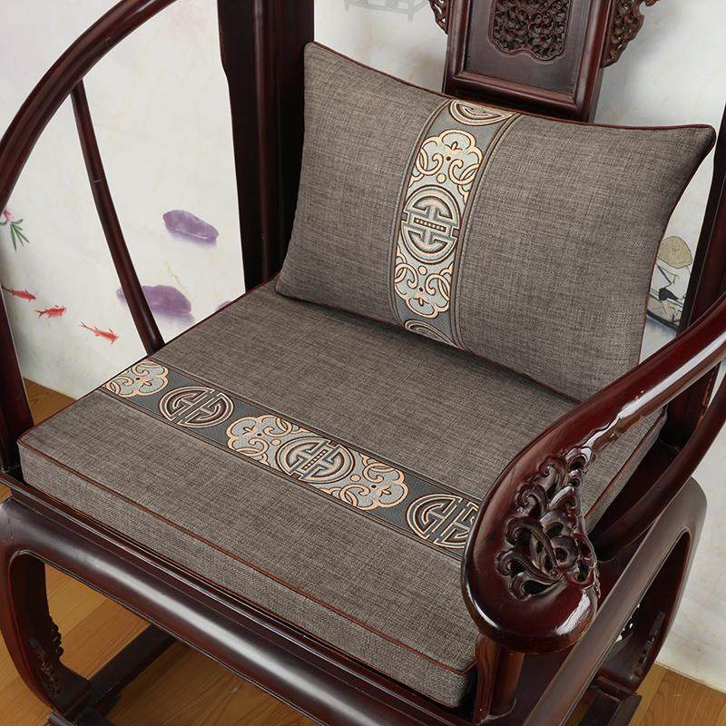 新中式红木沙发坐垫腰靠垫办公室靠枕圈椅太师椅垫乳胶垫防滑定制,居家布艺,椅垫,淘宝优惠券,粉丝福利购,淘宝优惠卷