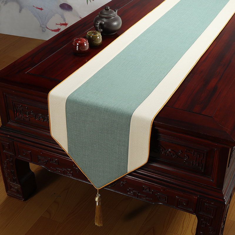 中式禅意桌旗茶旗茶桌垫布茶几旗长条茶席电视柜盖布床尾巾可定制,居家布艺,桌旗,淘宝优惠券,粉丝福利购,淘宝优惠卷