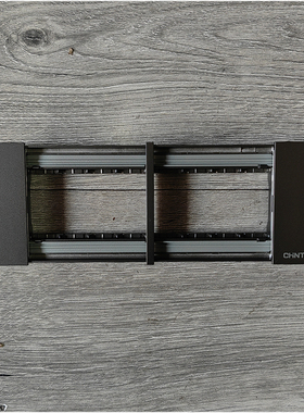 正泰开关面板插座118型 大板灰色NEW5-C90406四联面板 四位面板