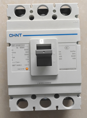 正泰断路器 塑料外壳式断路器NM1-630S/3300 630A塑壳断路器3P630