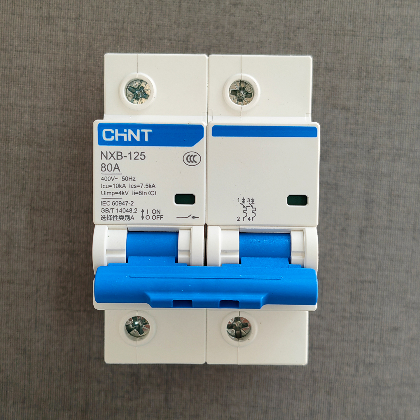 正泰NXB-125小型断路器 配电箱总开2P80A断路器 NXB-125 2P C80