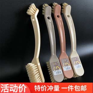 小国乐两用刷洗手间清洁刷缝隙刷子双头洗衣洗鞋刷子去污小刷