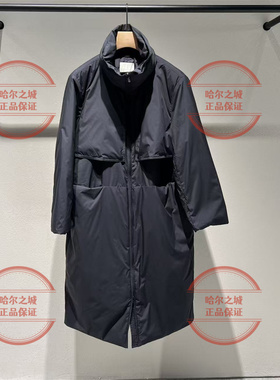 速发 LESS商场同款2025冬新款2PBC17440长款系带白鸭绒羽绒服保暖