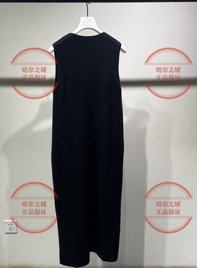 速发 LESS商场同款2025冬季2PBG17410无袖长款针织连衣裙纯绵羊毛