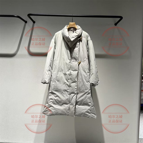 白鹅绒长款羽绒服商场同款