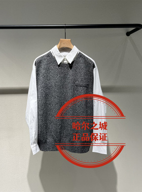 现货LESS女装 国内代购专柜正品2026春季2Q2313520套头针织衫拼接