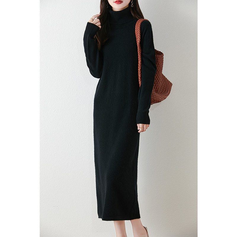 100%纯羊毛高领针织连衣裙女2025新款秋冬长款过膝内搭打底长裙,女装/女士精品,连衣裙,淘宝优惠券,粉丝福利购,淘宝优惠卷