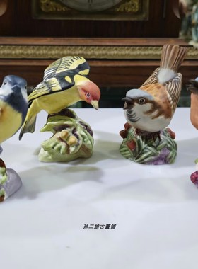英国原产Royal Worcester骨瓷手工瓷雕各类小鸟动物瓷偶装饰摆件