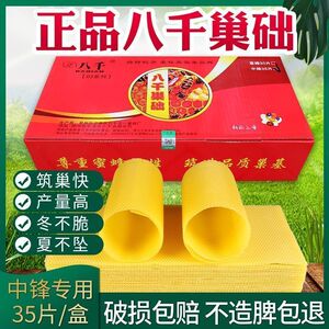八千巢础中蜂蜜蜂蜂蜡巢脾意蜂深房巢础中峰巢皮蜡片意峰养蜂工具
