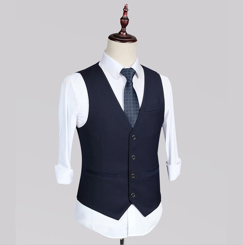 西装马甲职业套装春秋女款马夹外穿时尚百搭叠穿男女同款OL二件套