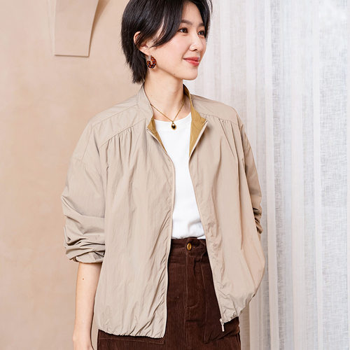 YUN韫2026年春季新款短外套女两面穿通勤时尚衬衣女A262516156FY