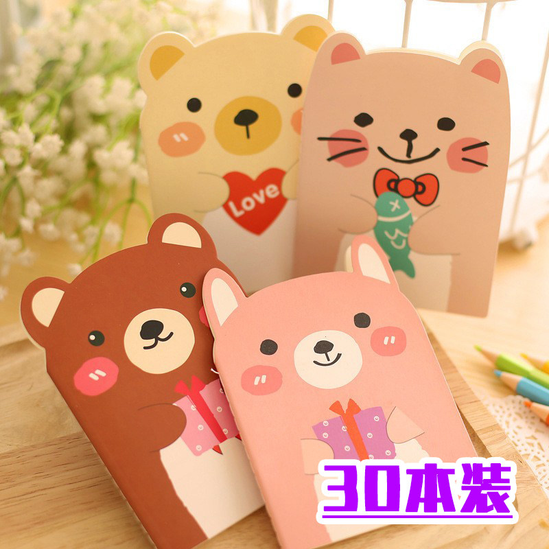 可爱卡通动物小本子韩国日记本随身本迷你笔记本批发小学生礼品