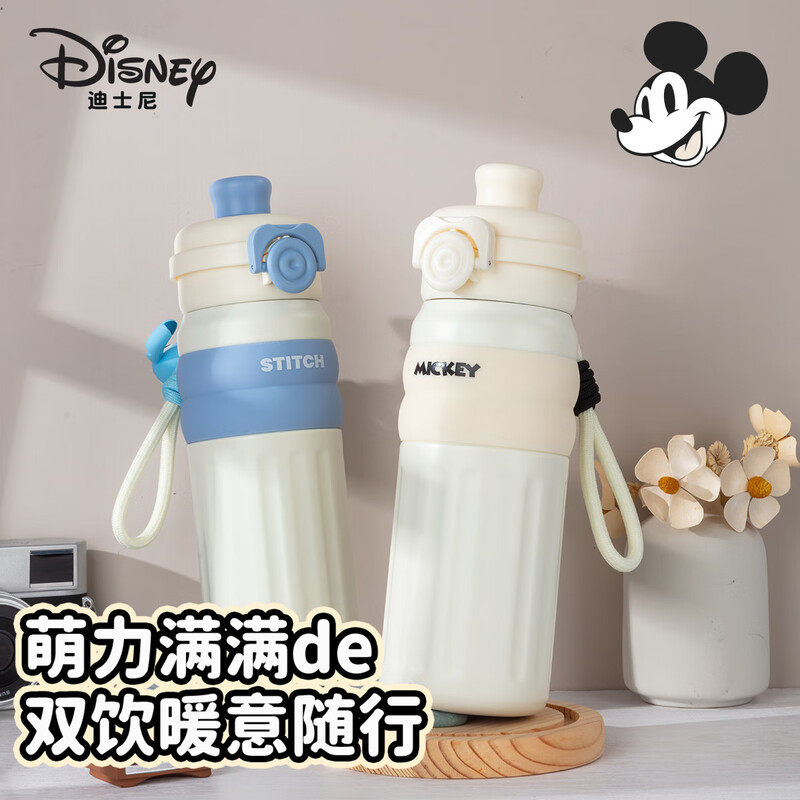 迪士尼儿童保温杯316不锈钢水杯小学生上学专用水壶高颜值双饮盖,婴童用品,儿童水杯,淘宝优惠券,粉丝福利购,淘宝优惠卷