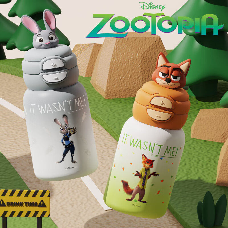 朱迪尼克儿童保温杯吸管直饮双饮杯立体公仔便携大容量学生上学,婴童用品,儿童水杯,淘宝优惠券,粉丝福利购,淘宝优惠卷