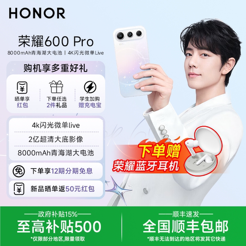 肖战同款荣耀600Pro