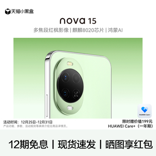 12期免息 Huawei nova 手机鸿蒙智能手机鸿蒙AI系统学生手机官方旗舰店官网正品 华为