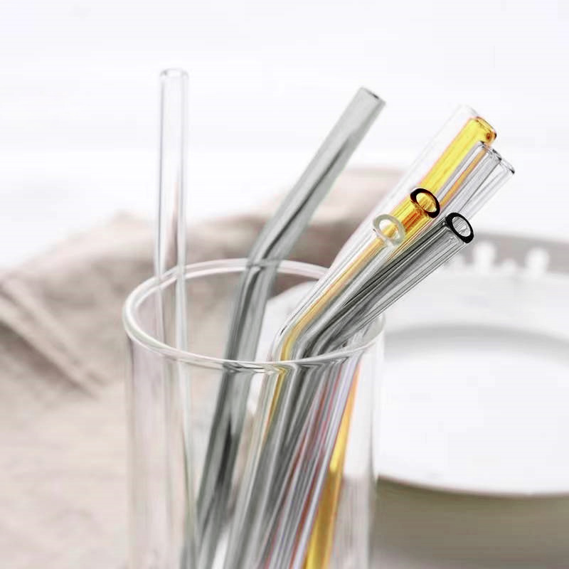 透明玻璃吸管重复使用