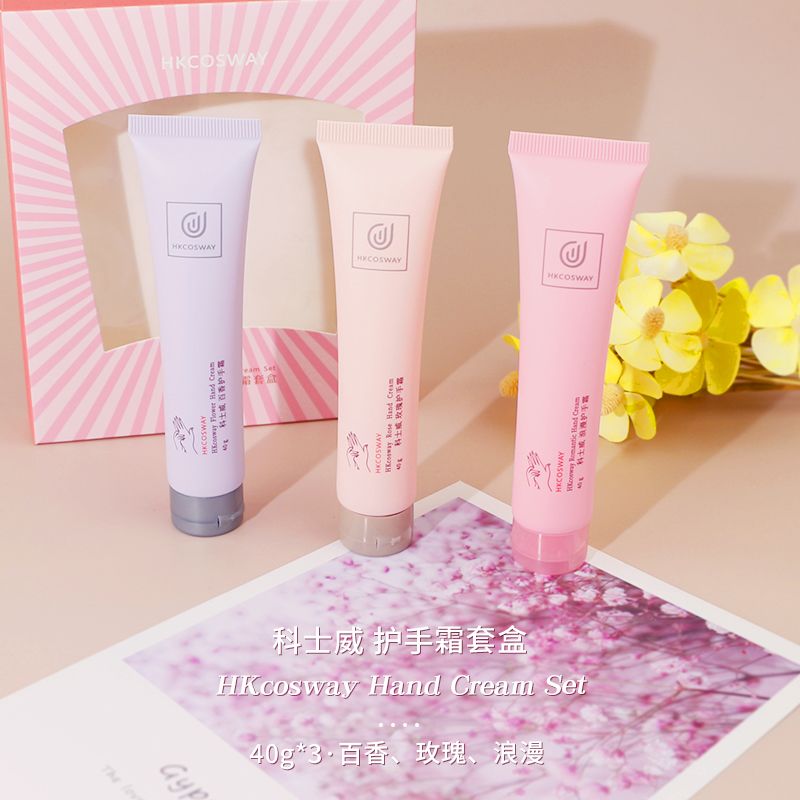 香港正品科士威身体乳花香护肤乳旅行套装百香浪漫玫瑰保湿手霜
