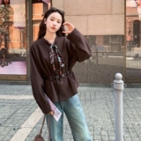 设计感小众收腰毛呢外套2025秋冬新款复古时尚显瘦小个子短款上衣，女装毛呢外套，2C119
