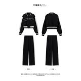 现货2025秋款撞色棒球服休闲运动套装2C119-9158-P185-K248，女装套装/套裙，2C119