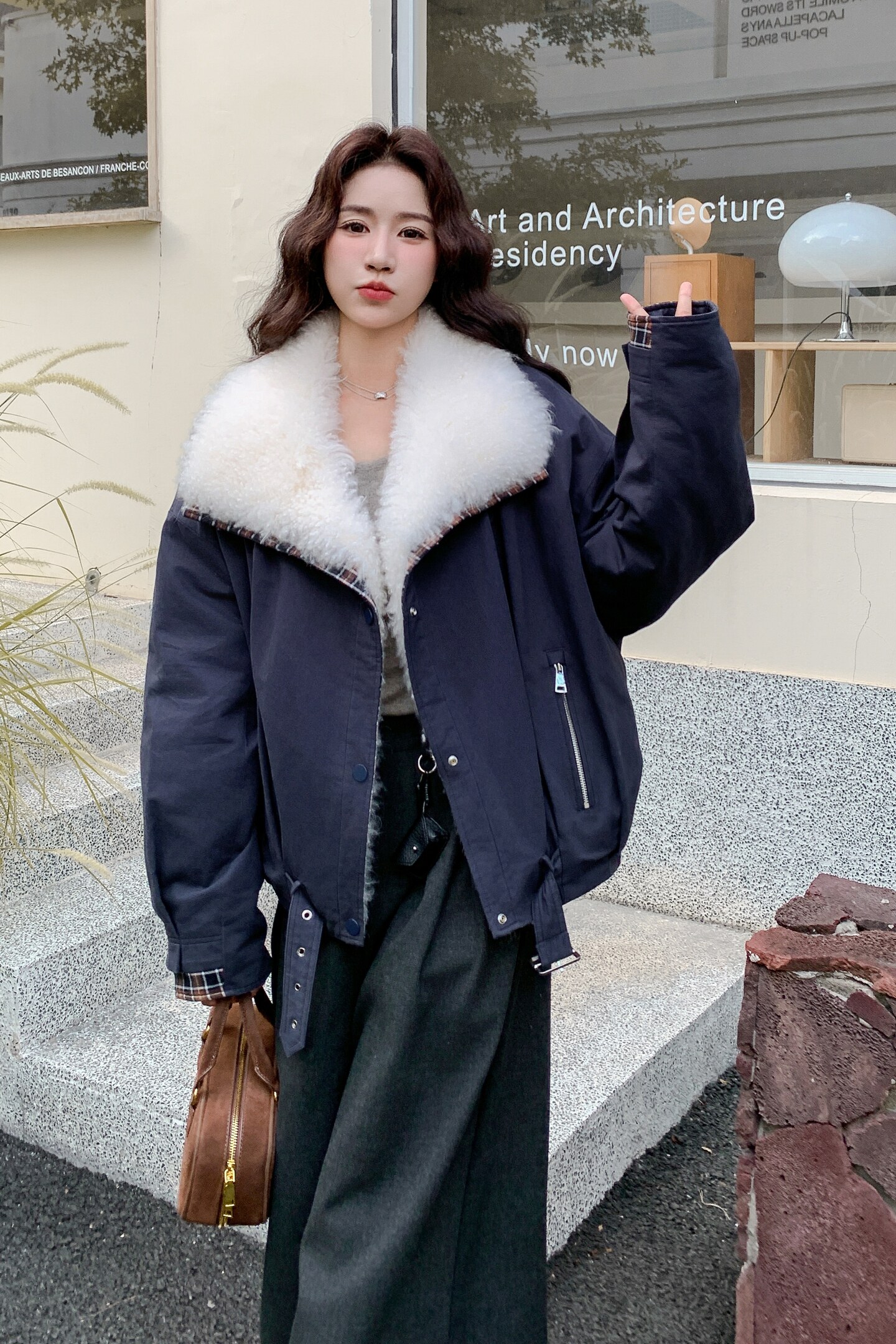 出货中冬季新款90绒大毛领派克羽绒服外套2C119-2571-P355-K535,女装羽绒服,2C119